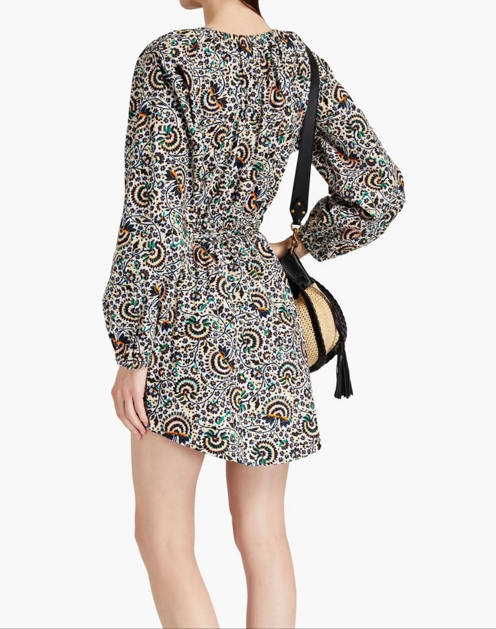 A.L.C. Adelaide Mini Dress Size 2 Boho Floral 100% Cotton NWOT - Picture 2 of 11